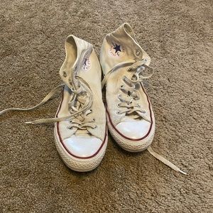 White Converse High Tops